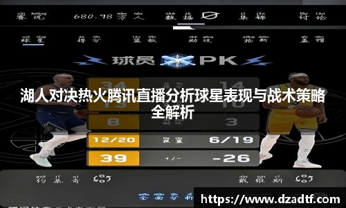 湖人对决热火腾讯直播分析球星表现与战术策略全解析